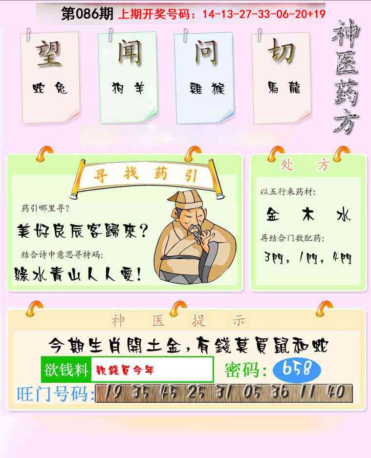 086期神医药方[图]